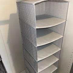 2 IKEA Grey hanging wardrobe organisers