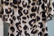 BCBG animal print layered playsuit Sz 4 (Fit 10UK)