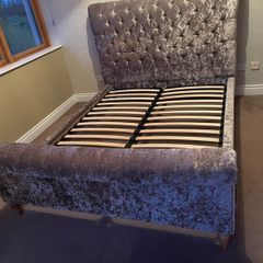Sleigh King Size Bed
