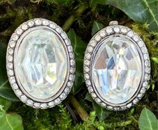 Vintage Jewelled Costume Earrings