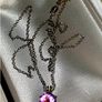 Pristine Hallmarked Silver 18" Chain with Amethyst Image 6