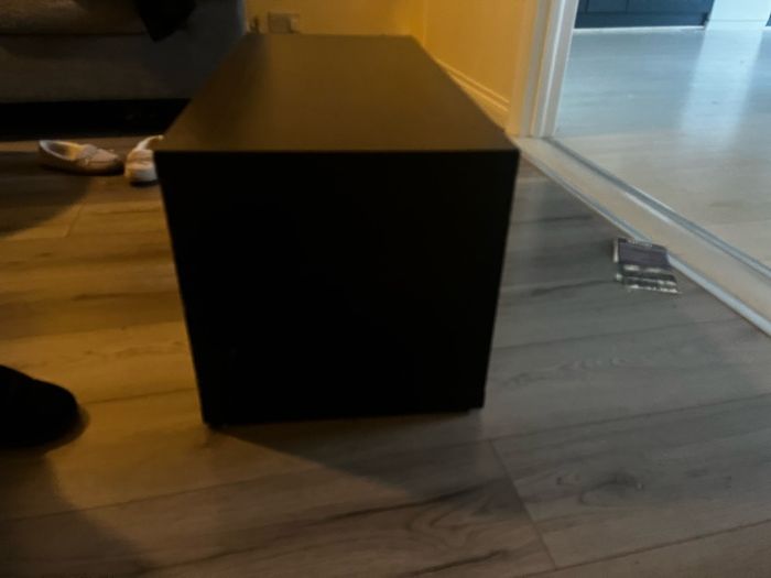 Black Ikea TV stand