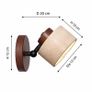 Wall Light - Natural Stone Wall Light - Rotatable Bedside Reading Lamp / NEW Image 2