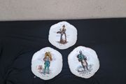 3 old paris works sides plates postage possible
