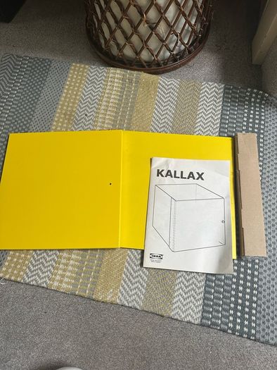 yellow kallax door