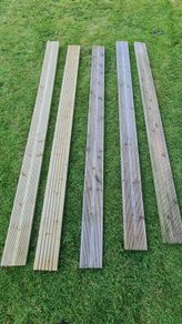 Deck boards, x5.