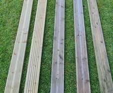 Deck boards, x5.