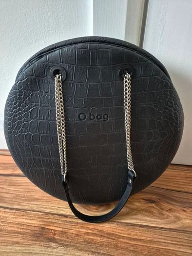 O Bag round,  black,  NEW