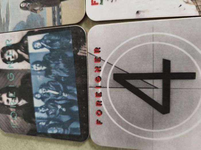 Foreignerset of 4 Coasters of the rock band in box.