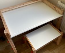 Children's IKEA Table & Bench - Adjsutable