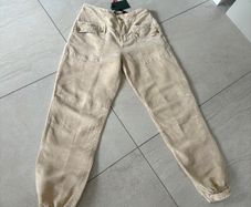 All Saints designer brand combat style linen and tencel trousers BRAND NEW
