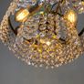 Vintage 1970s Brass & Crystal Chandelier Image 2