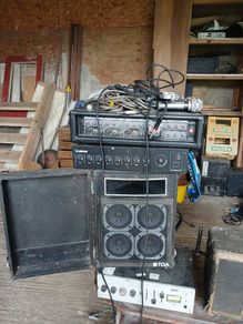 Vintage amplifiers and speakers