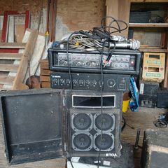 Vintage amplifiers and speakers