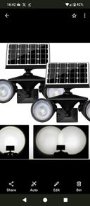 LED solar spotlight