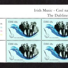 2006 Ireland Irish Music The Dubliners Plate Block 1A1A1A1A  Commemorative Stamp Mint Never Hinged (MNH)