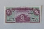 British Armed Forces Banknotes/Vouchers - Uncirculated 1962