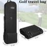 Foldable Golf Bag Travel Case Cover With Wheels Image 3