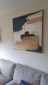 Large framed wall art canvas