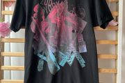 T-shirt zoo York small black logo front 100% cotton tshirt