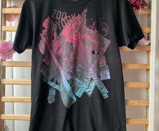 T-shirt zoo York small black logo front 100% cotton tshirt