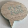 Speech Bubble Phrase Coasters - Set of 4 | Wooden Image 3