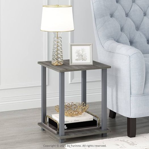 NEW SALE| Simplistic 2-Pack End Table, Side Table, Nightstand, 39.6 x 39.6 cm (2-Pack)