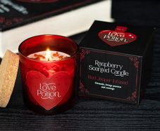 Love Potion Raspberry Crystal Chip Candle