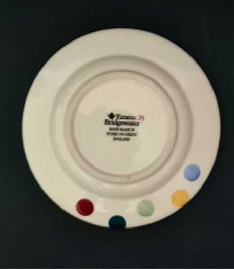 Set of 3 Emma Bridgewater Polka Dot Side Plates 17cm Vintage: two 2006, one 2007