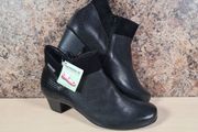 Womens MEPHISTO MICHAELA ankle boots black leather booties low heel  Size UK 3.5 EU 36.5 BRAND NEW