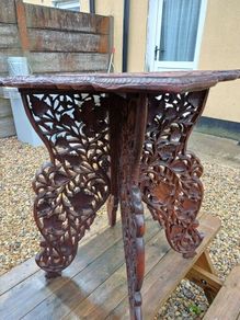 Large Antique Anglo-Indian Campaign Table