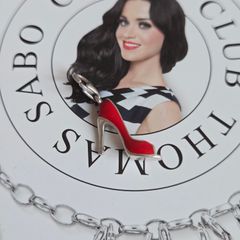 Thomas Sabo  high heel shoe charm 925 silver enamelled red