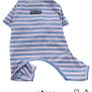 Dog Clothes, Dog Colorful Stripe Pajamas Soft Cotton Jumpsuit Bulldog Onesies Costume for Puppy Small Medium Dogs Image 4