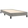 Bed Frame without Mattress Light Grey 90x190 cm Single Single Velvet Image 3