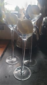 Newgrange Living  Crystal Candle Holders x3