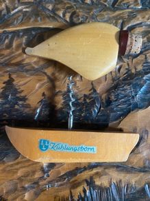 Antique wooden Wine bottle screwcork opener