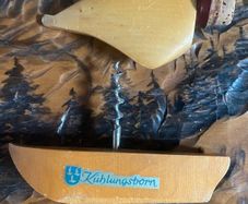 Antique wooden Wine bottle screwcork opener