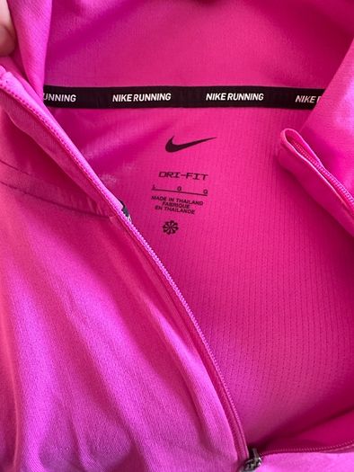 Ladies Pink Nike Zip Top Size L 12-14