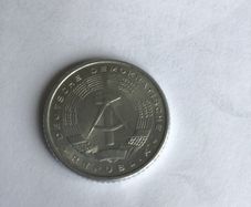 Rare 1958. East Germany 50 Pfennig coin