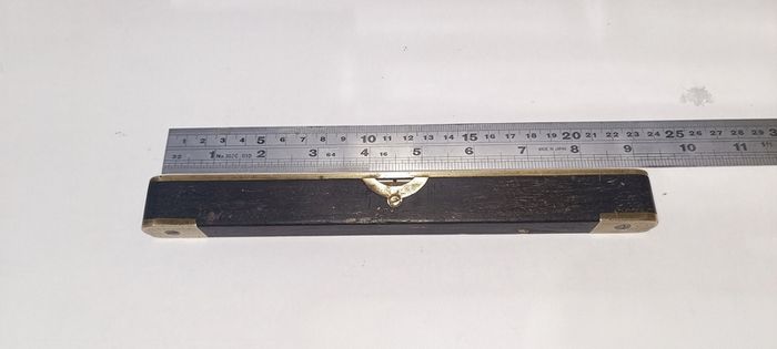 Vintage Edward Preston & Sons 9" Brass and Rosewood Spirit Level