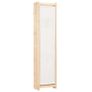 6-Panel Room Divider Cream 240x170x4 cm Fabric Image 5