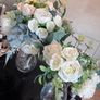 wedding flowers bride and 1 bridesmaid faux flowers Image 2