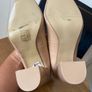 Beige block-heel court shoes by Sergio Todzi with a square-round toe Uk4 Eur37 Image 9