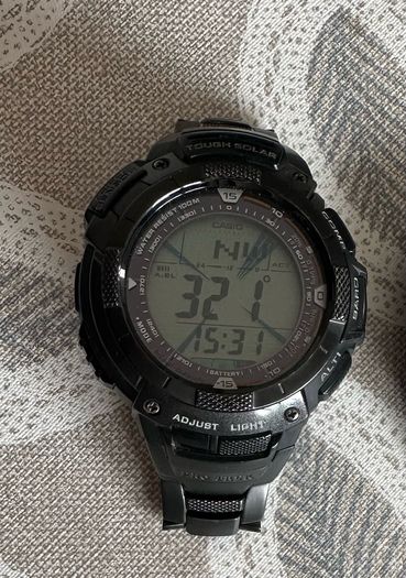 Casio Pro Trek PRG-80YT Titanium Solar Watch - Full Set