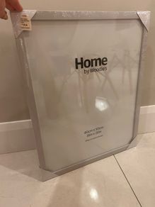 Woodies light grey picture frame 40cm x 50cm