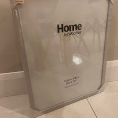 Woodies light grey picture frame 40cm x 50cm