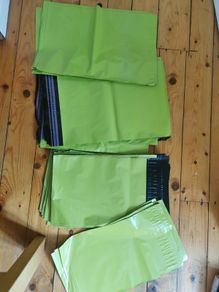 Neon Green Mailer Bags - 2 sizes