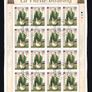2003 Ireland St Patrick's Day (41c St. Patrick, 50c Cathedral & 57c Parade) Stamp Sheetlet Plate 1A1A1A1A Fine Used with Dublin cancel of 28th February 2003 (First day of issued) on envelope extract. Image 2