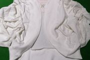 Girl's White Belero /Cardigan