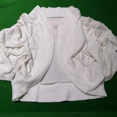 Girl's White Belero /Cardigan